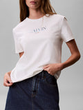 CK J D PRE T-shirt in cotone panna