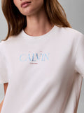 CK J D PRE T-shirt in cotone panna