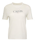 CK J D PRE T-shirt in cotone panna