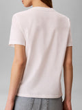 CK J D PRE T-shirt con scritta B.CO/ROSA