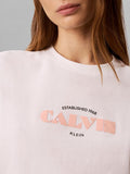 CK J D PRE T-shirt con scritta B.CO/ROSA