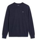 CK J U COL Maglioncino girocollo classic in cotone blu
