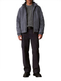 CK J U COL Maglione a costine verticali in cotone blu