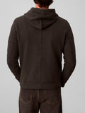 CK J U COL Felpa cappuccio 350terry badge nero