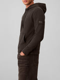 CK J U COL Felpa cappuccio 350terry badge nero