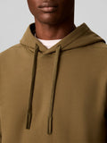 CK J U COL Felpa cappuccio 350terry badge VERDE SCURO