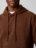 CK J U COL Felpa cappuccio 350terry badge marrone