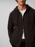 CK J U COL Felpa zip 350 sueded utility nero