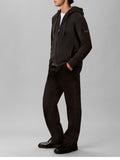 CK J U COL Felpa zip 350 sueded utility nero