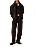 CK J U COL Felpa zip 350 sueded utility nero
