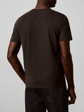 CK J U COL T-shirt basic sueded jersey nero