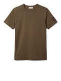 CK J U COL T-shirt basic sueded jersey VERDE SCURO