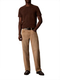 CK J U COL T-shirt sueded jersey marrone