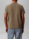 CK J U PRE T-shirt basic badge logo 30s jersey OLIVA