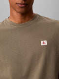 CK J U PRE T-shirt basic badge logo 30s jersey OLIVA