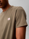 CK J U PRE T-shirt basic badge logo 30s jersey OLIVA
