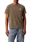 CK J U PRE T-shirt basic badge logo 30s jersey OLIVA