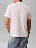 CK J U PRE T-shirt basic easy logo 30s jersey bianco
