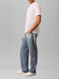 CK J U PRE T-shirt basic easy logo 30s jersey bianco