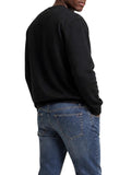 CK J U PRE Felpa in spugna di cotone con logo nero