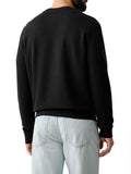 CK J U PRE Felpa basic monologo nero