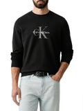 CK J U PRE Felpa basic monologo nero