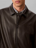 CK J U PRE Bomber in finta pelle nero