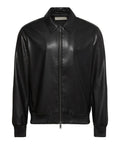 CK J U PRE Bomber in finta pelle nero