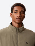 CK J U PRE Giubbino tecnico padded nylon harrington OLIVA