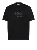 CK J U PRE T-shirt ricamo logo nero