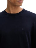 CK U COL Maglioncino girocollo lana merino nero