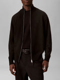CK U COL Cardigan full zip in lana merino nero