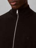 CK U COL Cardigan full zip in lana merino nero