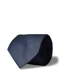 CK U PRE Cravatta in seta Victor micro geo NAVY
