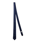 CK U PRE Cravatta in seta Victor micro geo NAVY
