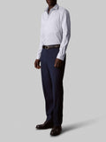 CK U PRE Camicia slim fit stretch in cotone operato no stiro celeste