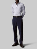 CK U PRE Camicia slim fit stretch in cotone operato no stiro celeste