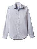CK U PRE Camicia slim fit stretch in cotone operato no stiro celeste