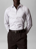 CK U PRE Camicia slim fit stretch in cotone B.CO/BLU