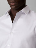 CK U PRE Camicia slim fit stretch in cotone B.CO/BLU