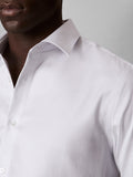 CK U PRE Camicia slim fit stretch in cotone B.CO/BLU