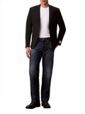 CK U PRE Giacca trop in misto lana slim con badge logo nero