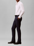 CK U PRE Pantaloni trop in misto lana slim INCHIOSTRO