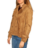 CLERY+R DS&C Giacca doppiopetto ecosuede beige