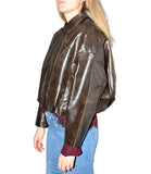 CLERY+R DS&C Giacca bomber in ecopelle CAFFE