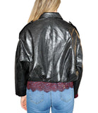 CLERY+R DS&C Giacca bomber in ecopelle nero