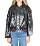 CLERY+R DS&C Giacca bomber in ecopelle nero