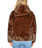 CLERY+R DS&C Giacca bomber in ecopelle MORO