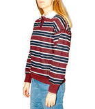 CLERY+R JNG-LF Felpa con colletto BORDEAUX