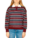 CLERY+R JNG-LF Felpa con colletto BORDEAUX